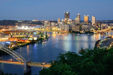 Obraz premium Pittsburgh Skyline