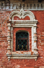 Fototapeta na wymiar Window in an old monastery