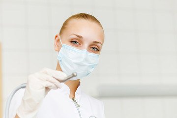 A portrait of a dental worker