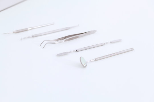 Set of metal dental equipment