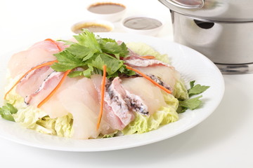 closeup of closeup of cooking fish soup, seafood