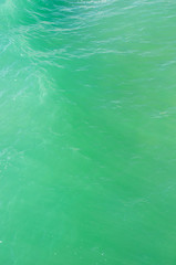 Fototapeta na wymiar Green sea water