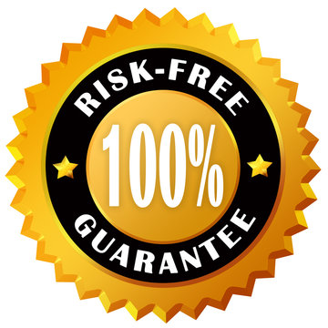 Risk free guarantee label