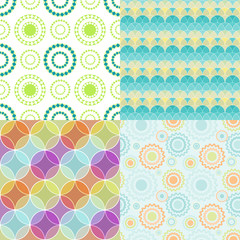 Seamless patterns with abstract circles