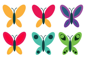 Butterflies set