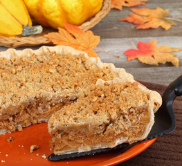 Serving Pumpkin Pie