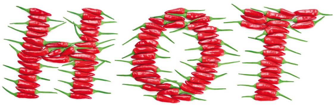 HOT red chili peppers