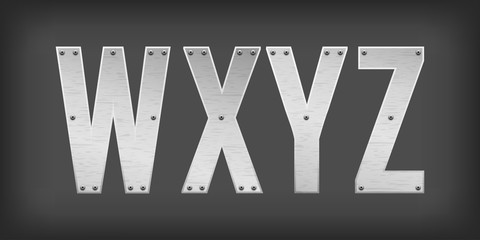 Obraz premium Metal letters