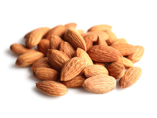 Almonds in closeup