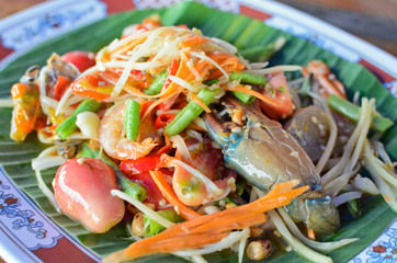 Papaya seafood salad