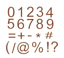 Numbers and punctuation