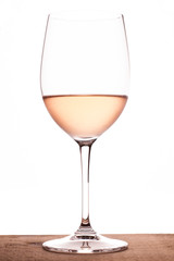 Rosewein im Weinglas