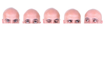 Bald actor faces