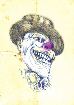 clown, halloween mask