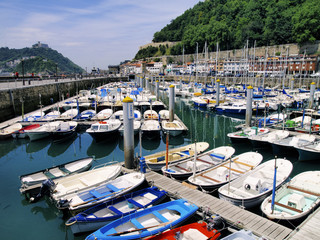 Obraz premium Harbour in San Sebastian(Donostia), Spain