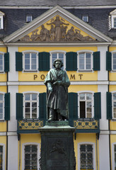 Beethoven Statue in Bonn, Germany.