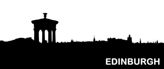 Fototapeta premium Silhouette von Edinburgh