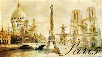 beau Paris - carte postale vintage