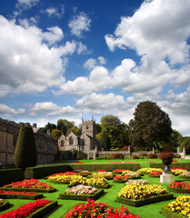 English countryside with Old house, Lanhydrock, Cornwall
