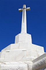 Cross of Sacrifice at Tyne Cot Cemetery in Ypres