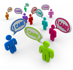 I Care People Friends Support Group Empathy Sympathy