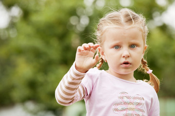 portrait of little girl