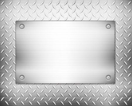 diamond metal background and plate