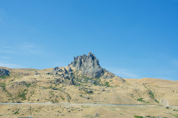 Besh Barmag mountain in Azerbaijan
