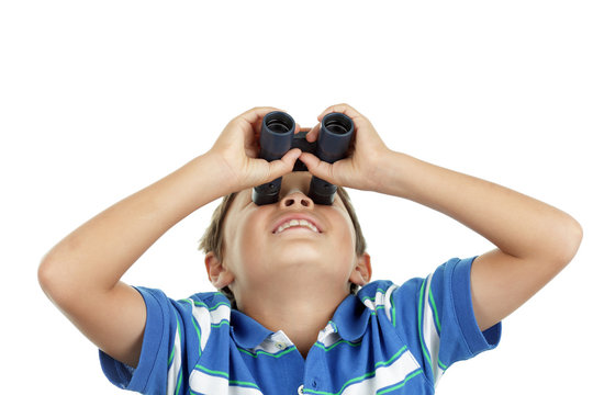 Boy And Binoculars