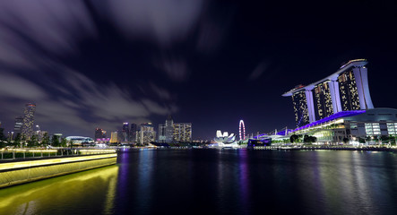 Fototapeta na wymiar Singapore night view