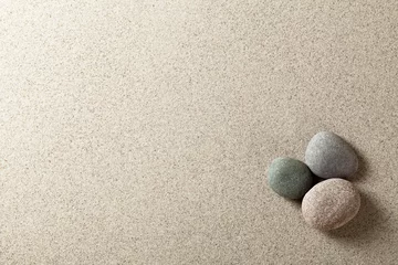 Foto auf Acrylglas Steine im Sand Steine