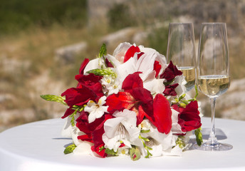 Beautiful wedding bouquet