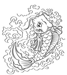 koi fish vector