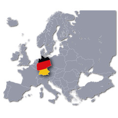 Europa-Karte Deutschland © ufotopixl10