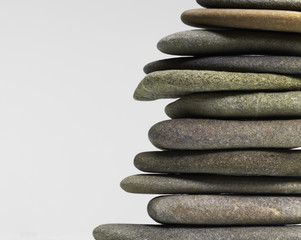 stacked flat pebbles