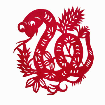 Zodiac Chinese Paper-cutting (Snake)