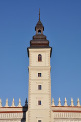 Obraz premium Castle tower isolated on a sky background