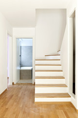 interior modern house, staircase and passage
