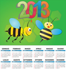2013 bee calendar