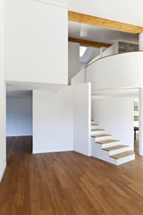 interior modern house, large open space