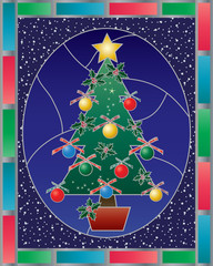 christmas stained glass