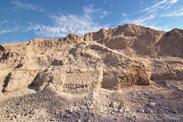 Industrial sand and gravel quarry