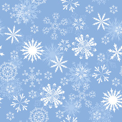 seamless snowflakes background