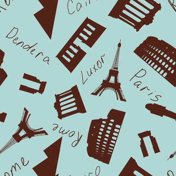 Seamless landmark pattern