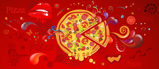 Abstract Background Pizza