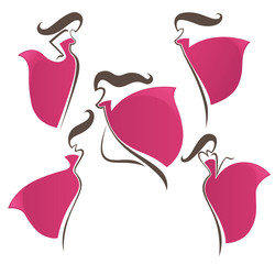 girls vector collection