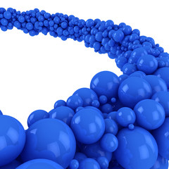 Blue spheres