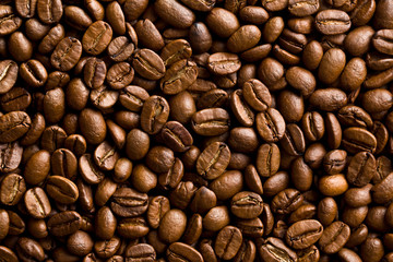pattern of coffee beans background