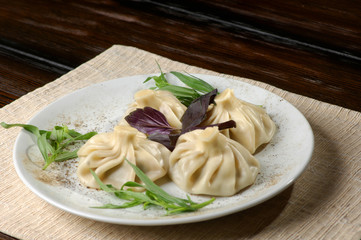 dish with meat
