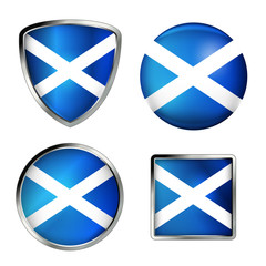 scottland flag icon set
